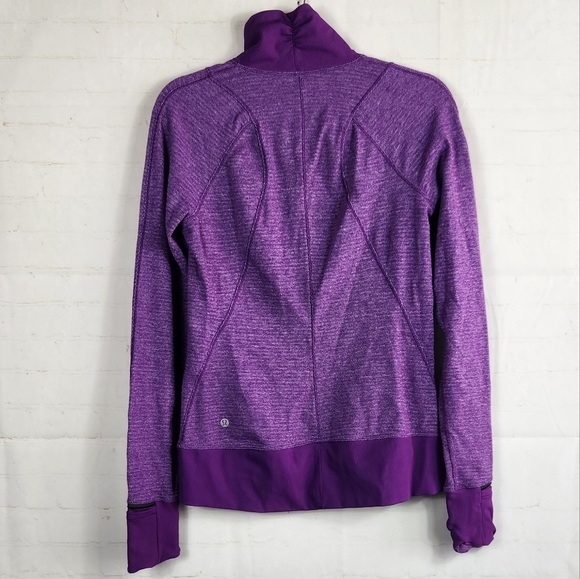 Lululemon Runderful Slim Fit 1/2 Zip Running Pullover Purple Tender Violet 8 - Picture 4 of 16